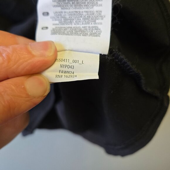 BYLT Premium Basics Drop Cut Pima Cotton Black Crewneck T-Shirt Men L - Picture 6 of 6